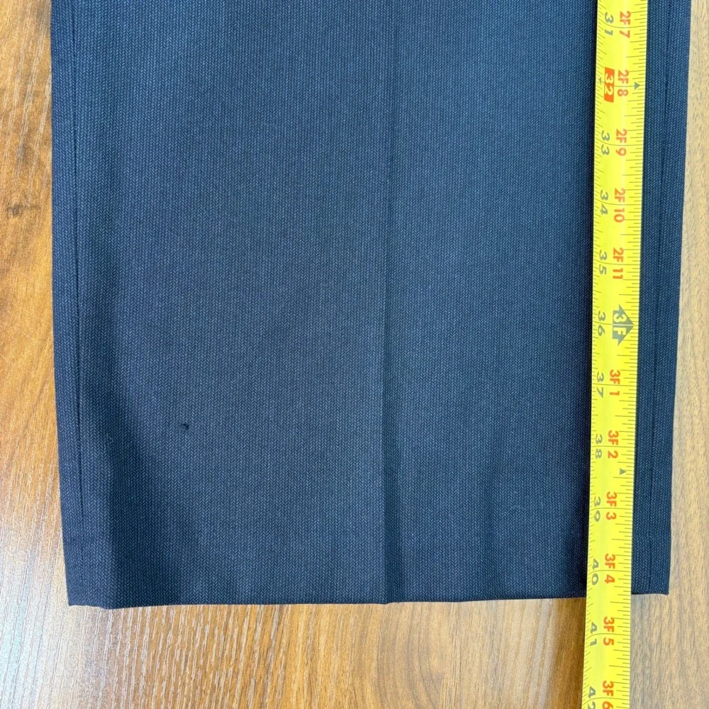 J.M.‎ Haggar Mens Navy Blue Classic Fit 2-Piece Suit Blazer Pants 48L 42x29